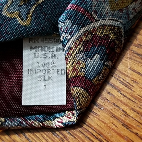 Norwood Neck Tie 100% Imported Silk - Picture 4 of 4